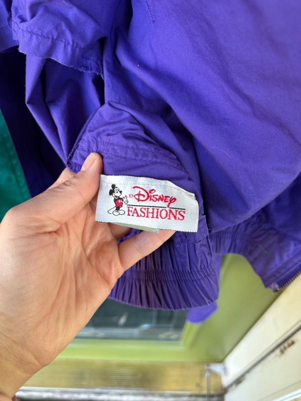 Vtg Gear For Sports Disney Fashions Purple Mickey Embroidered Large Jacket - Picture 6 of 7
